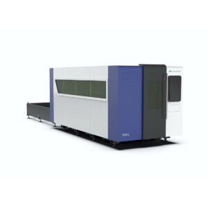 Máquina de Corte a Laser Fibra 3015C – 6000W MAX, Modelo fechado com troca de mesa